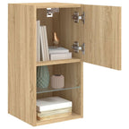 vidaXL TV-Schränke mit LED-Leuchten 2 Stk. Sonoma-Eiche 30,5x30x60 cm