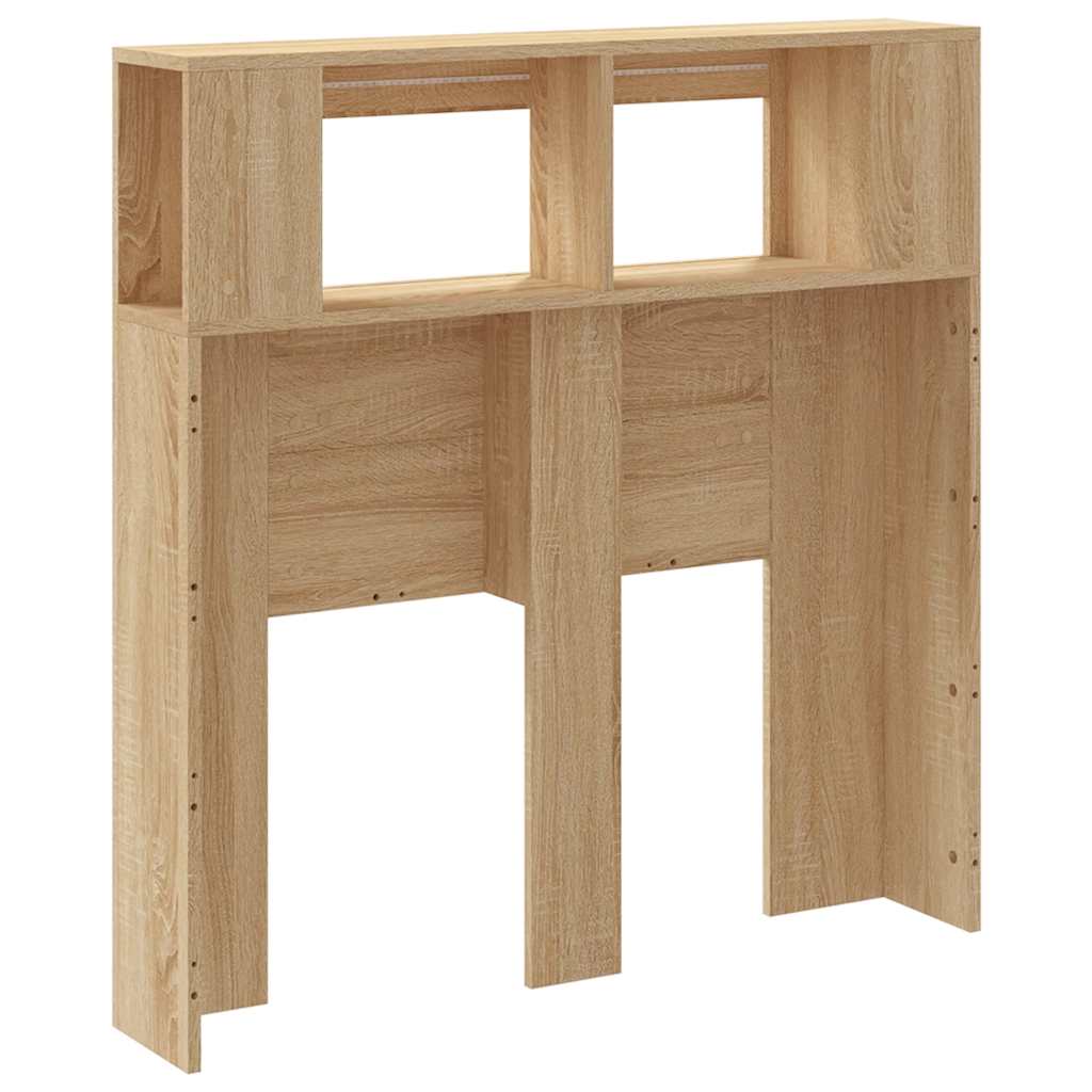 vidaXL LED-Kopfteil Sonoma Eiche 100x18,5x103,5 cm Holzwerkstoff