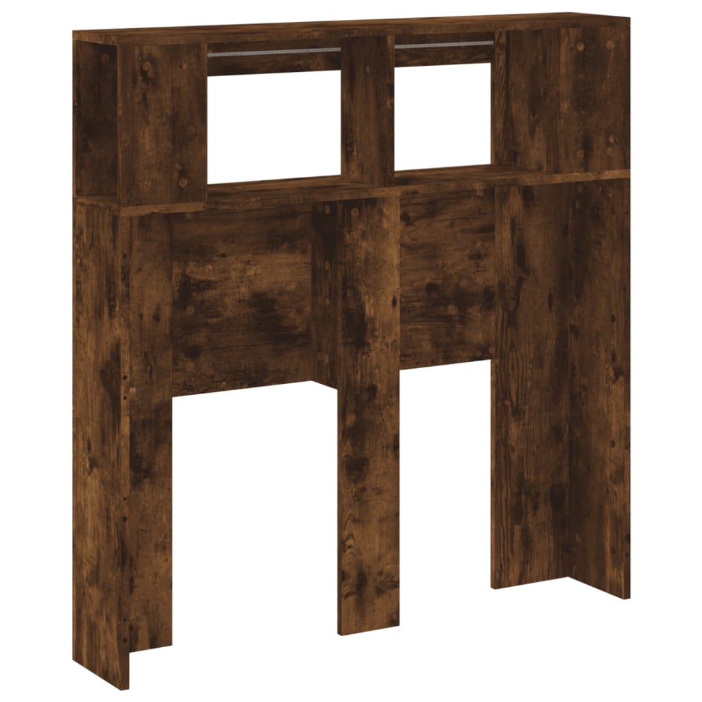 vidaXL LED-Kopfteil Räuchereiche 100x18,5x103,5 cm Holzwerkstoff