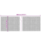 vidaXL Gartenzaun 400x100 cm Schilf