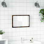 vidaXL LED-Badspiegel Sonoma-Eiche 60x8,5x38 cm Holzwerkstoff