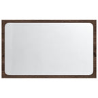 vidaXL LED-Badspiegel Braun Eichen-Optik 60x8,5x38 cm Holzwerkstoff