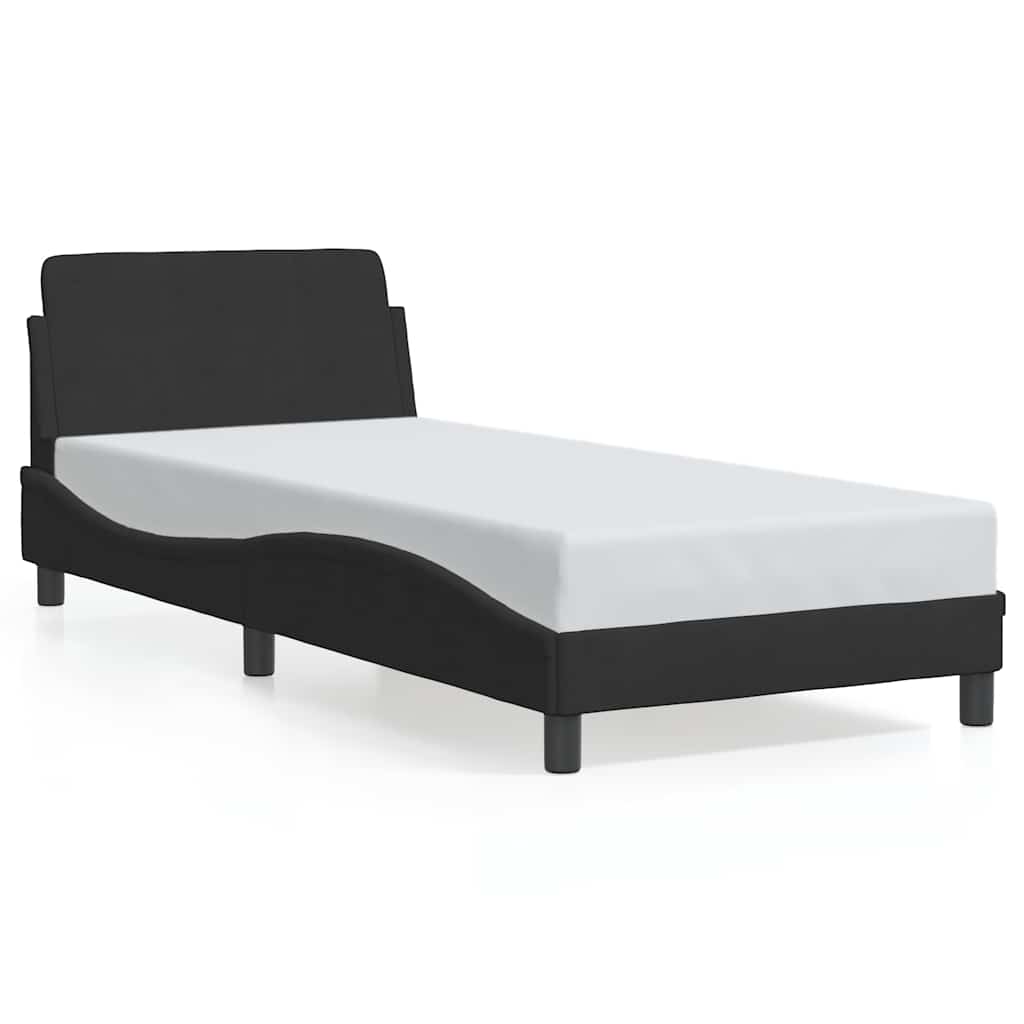 vidaXL Bettgestell mit Kopfteil "Dover" Schwarz 80x200 cm Samt