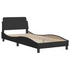 vidaXL Bettgestell mit Kopfteil "Dover" Schwarz 80x200 cm Samt