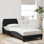 vidaXL Bettgestell mit Kopfteil "Dover" Schwarz 80x200 cm Samt