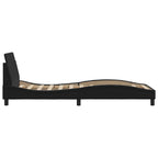 vidaXL Bettgestell "Dover" Schwarz 80x200 cm Kunstleder