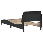 vidaXL Bettgestell "Dover" Schwarz 80x200 cm Kunstleder