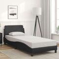 vidaXL Bettgestell "Dover" Schwarz 80x200 cm Kunstleder