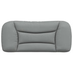 vidaXL Kopfteil-Kissen "Hvar" Hellgrau 80 cm Stoff