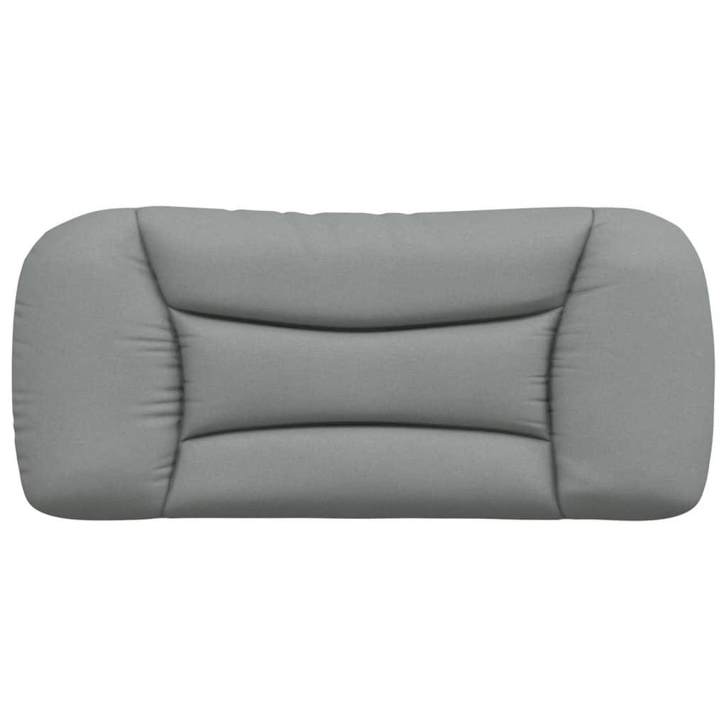 vidaXL Kopfteil-Kissen "Hvar" Hellgrau 80 cm Stoff
