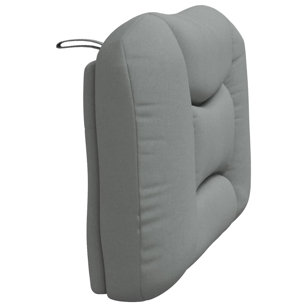 vidaXL Kopfteil-Kissen "Hvar" Hellgrau 80 cm Stoff