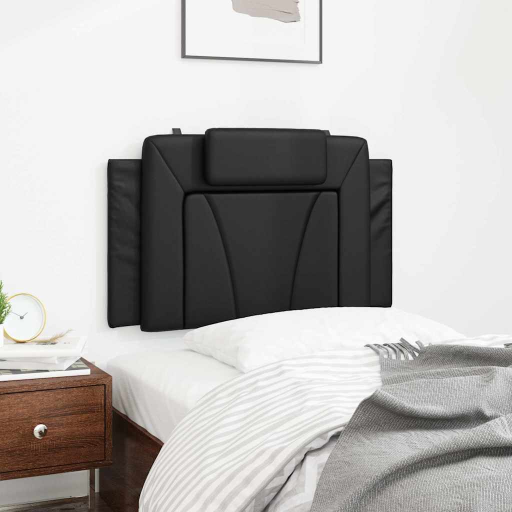 vidaXL Kopfteil-Kissen "Viana" Schwarz 80 cm Kunstleder
