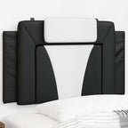 vidaXL Kopfteil-Kissen "Viana" Schwarz und Weiß 80 cm Kunstleder