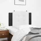 vidaXL Kopfteil-Kissen "Zadar" Weiß und Schwarz 80 cm Kunstleder