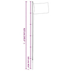 vidaXL Flagge der Ukraine und Mast 6,23 m Aluminium