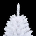 vidaXL Künstlicher Weihnachtsbaum Weiß 120 cm PVC und Metall