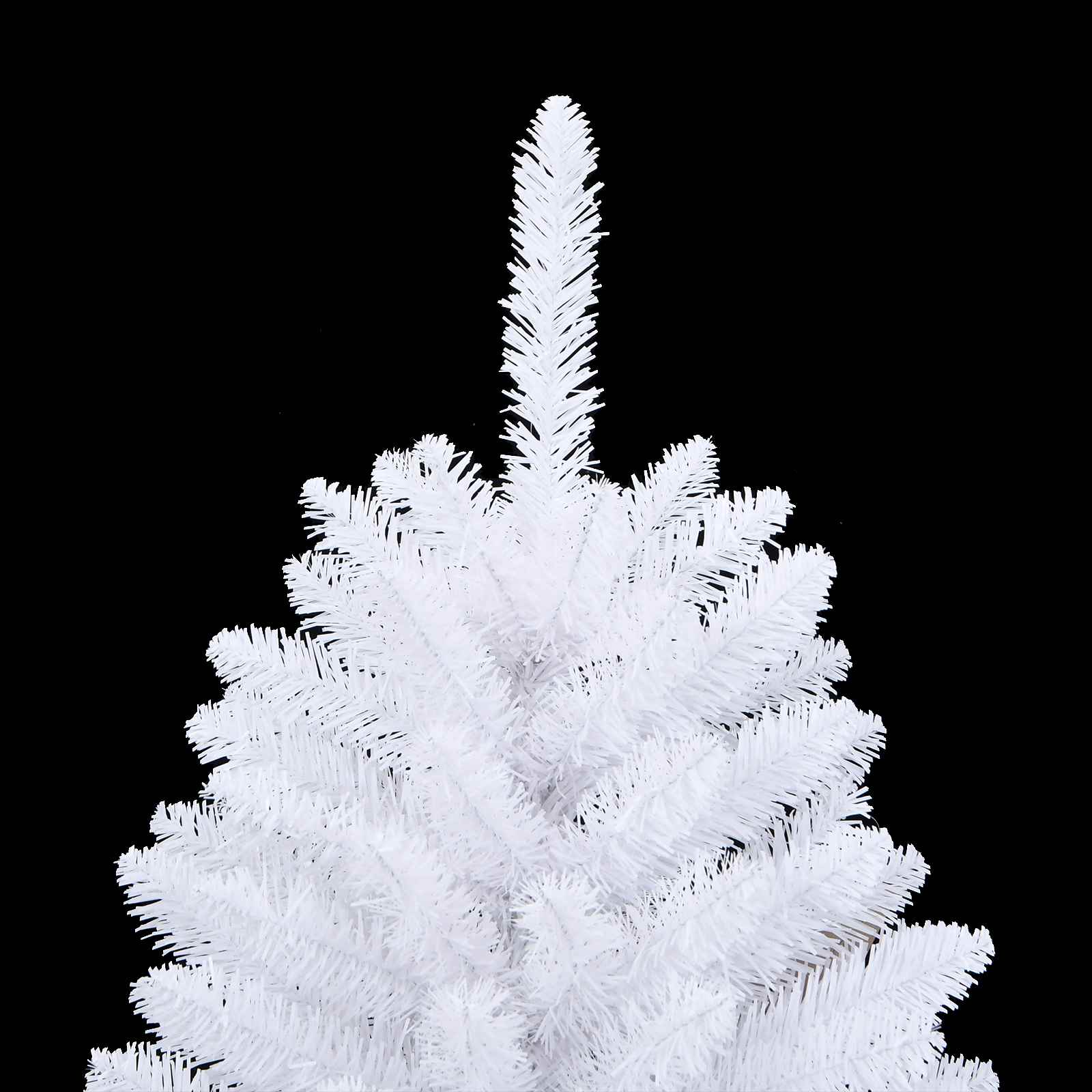 vidaXL Künstlicher Weihnachtsbaum Weiß 120 cm PVC und Metall