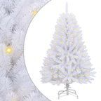vidaXL Künstlicher Weihnachtsbaum Weiß 120 cm PVC und Metall