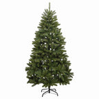 vidaXL Künstlicher Weihnachtsbaum Klappbar 300 LEDs & Kugeln 180 cm