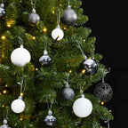 vidaXL Künstlicher Weihnachtsbaum Klappbar mit Kugeln 300 LEDs 300 cm