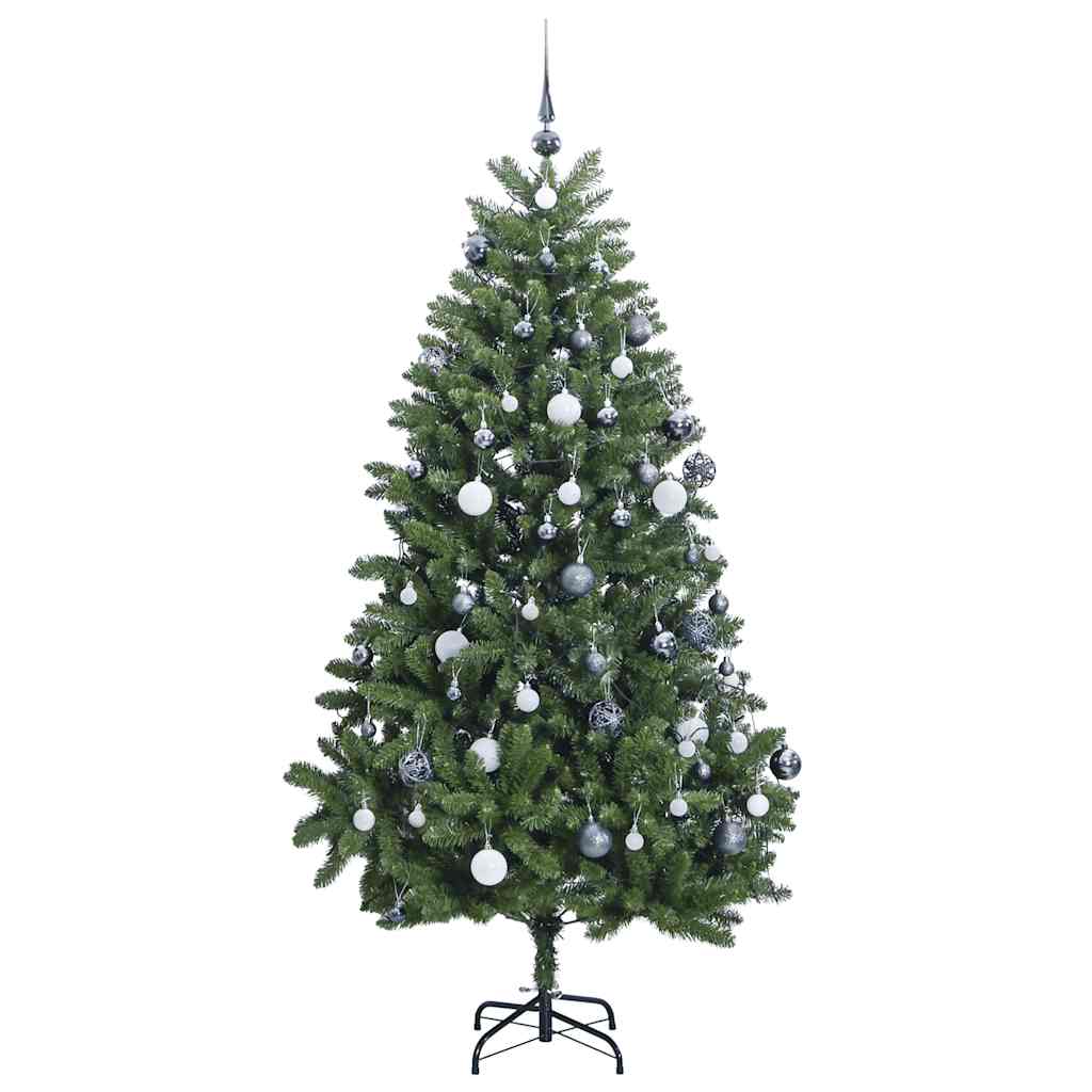 vidaXL Künstlicher Weihnachtsbaum Klappbar mit Kugeln 300 LEDs 300 cm