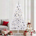 vidaXL Künstlicher Weihnachtsbaum Weiß 106 x 106 x 210 cm
