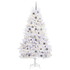 vidaXL Künstlicher Weihnachtsbaum Weiß 106 x 106 x 210 cm