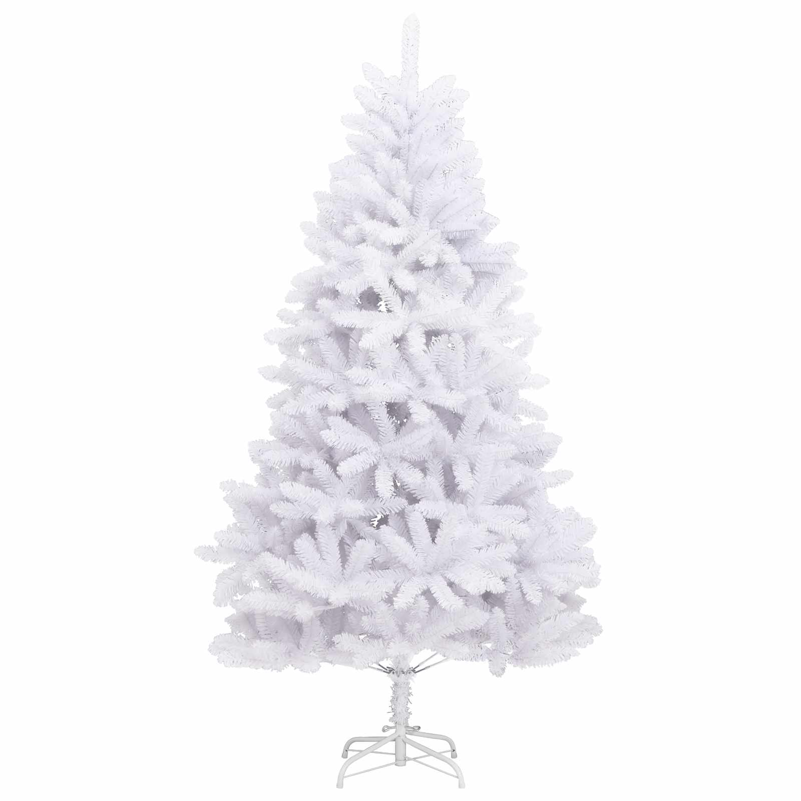 vidaXL Künstlicher Weihnachtsbaum Weiß 106 x 106 x 210 cm