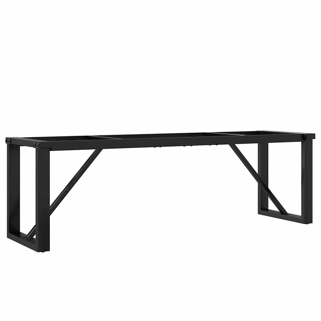 vidaXL Couchtisch-Gestell in O-Form 140x30x43 cm Stahl