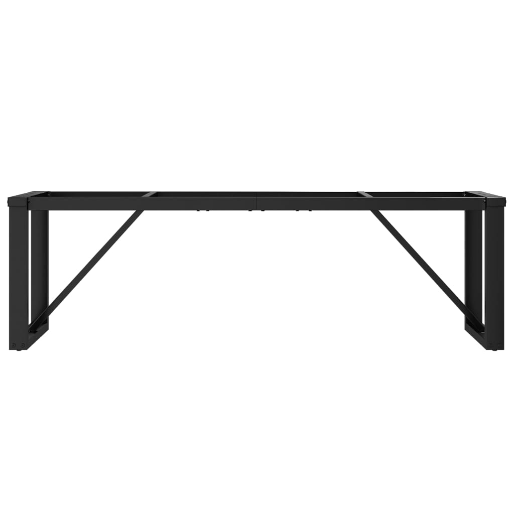 vidaXL Couchtisch-Gestell in O-Form 140x30x43 cm Stahl