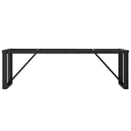vidaXL Couchtisch-Gestell in O-Form 140x30x43 cm Stahl
