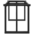 vidaXL Couchtisch-Gestell in O-Form 140x30x43 cm Stahl