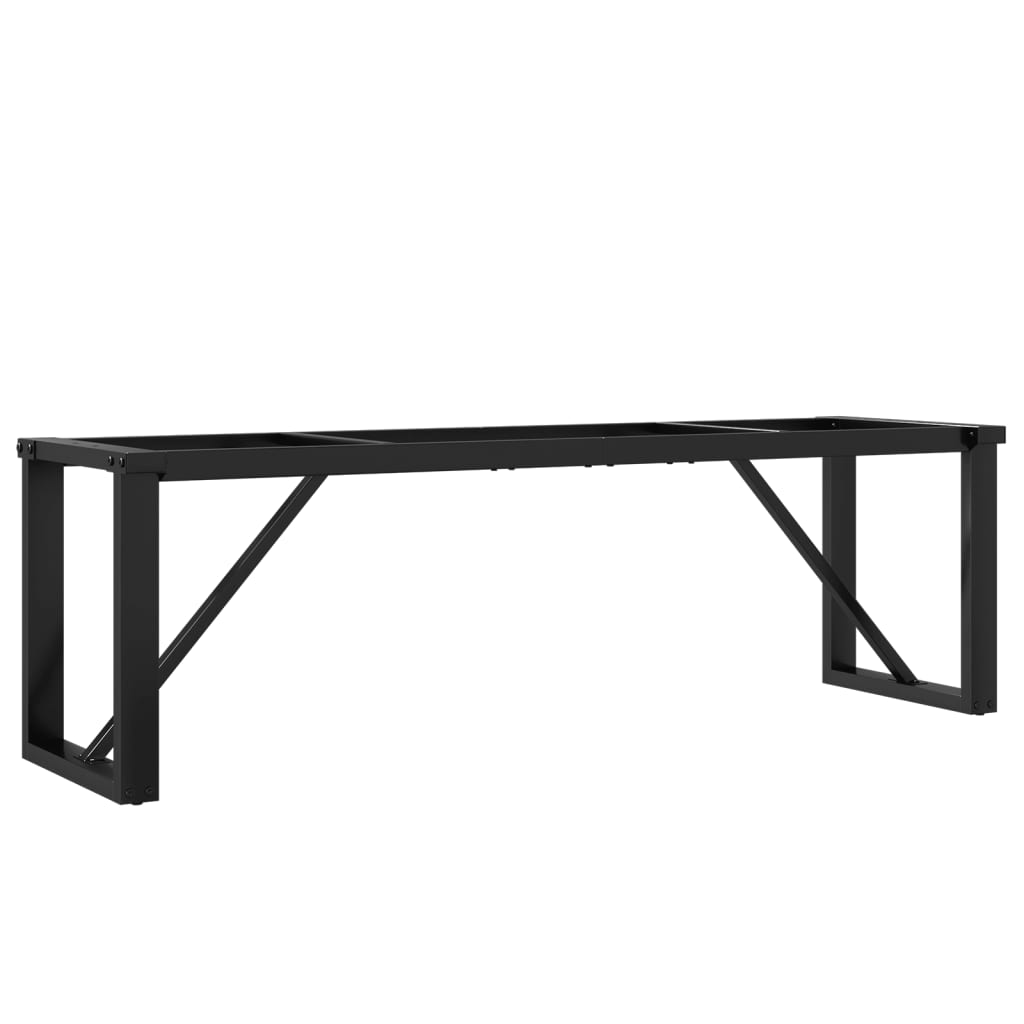 vidaXL Couchtisch-Gestell in O-Form 140x30x43 cm Stahl