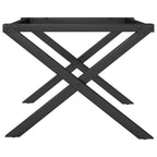 vidaXL Couchtisch-Gestell in X-Form 50x40x38 cm Stahl