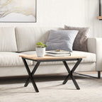vidaXL Couchtisch-Gestell in X-Form 50x40x38 cm Stahl