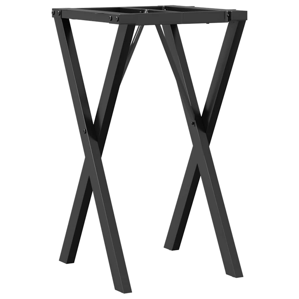 vidaXL Esstisch-Gestell in X-Form 40x40x73 cm Stahl