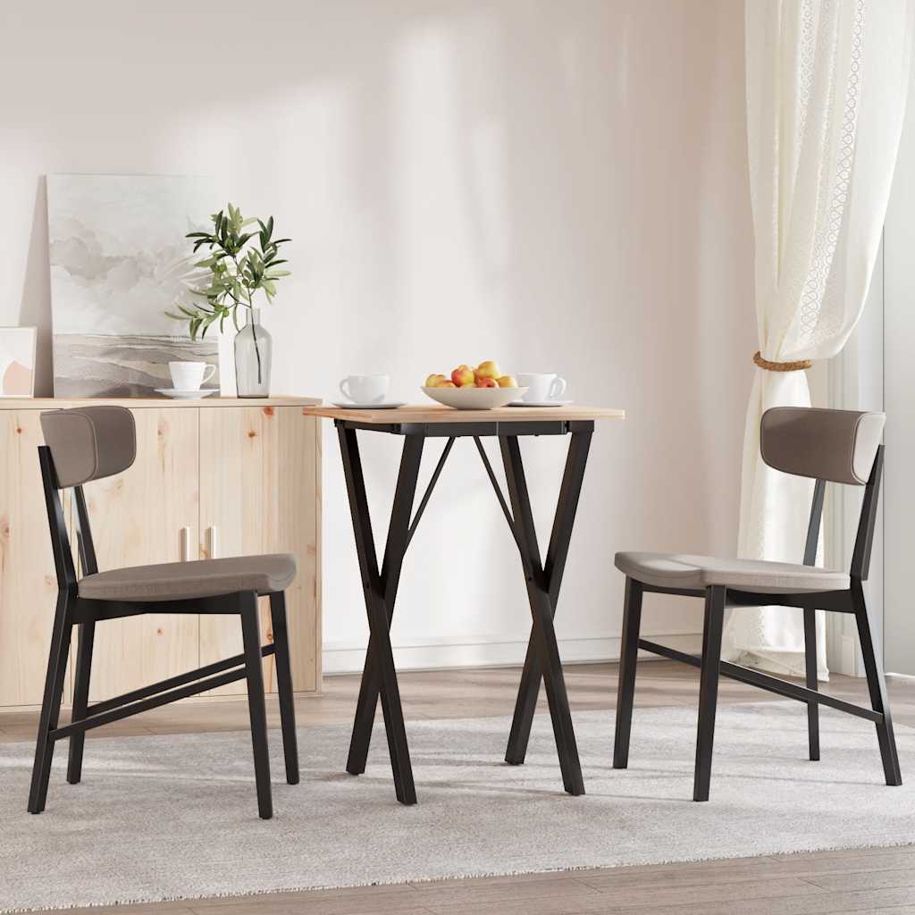 vidaXL Esstisch-Gestell in X-Form 40x40x73 cm Stahl