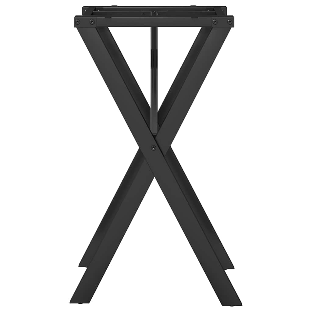 vidaXL Esstisch-Gestell in X-Form 40x40x73 cm Stahl