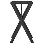 vidaXL Esstisch-Gestell in X-Form 40x40x73 cm Stahl