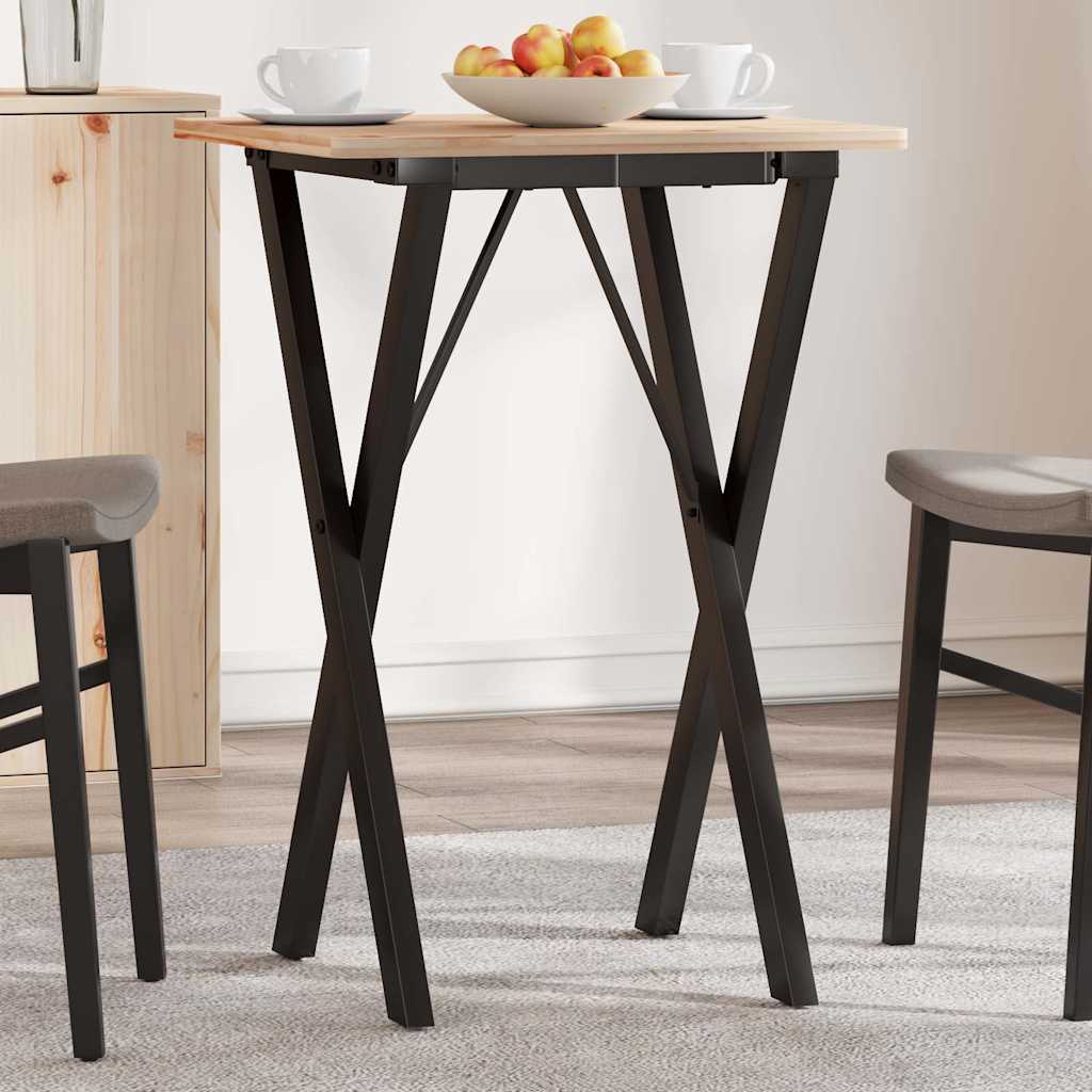 vidaXL Esstisch-Gestell in X-Form 40x40x73 cm Stahl