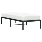 vidaXL Bettgestell Metall Schwarz 75x190 cm