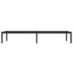 vidaXL Bettgestell Metall Schwarz 75x190 cm