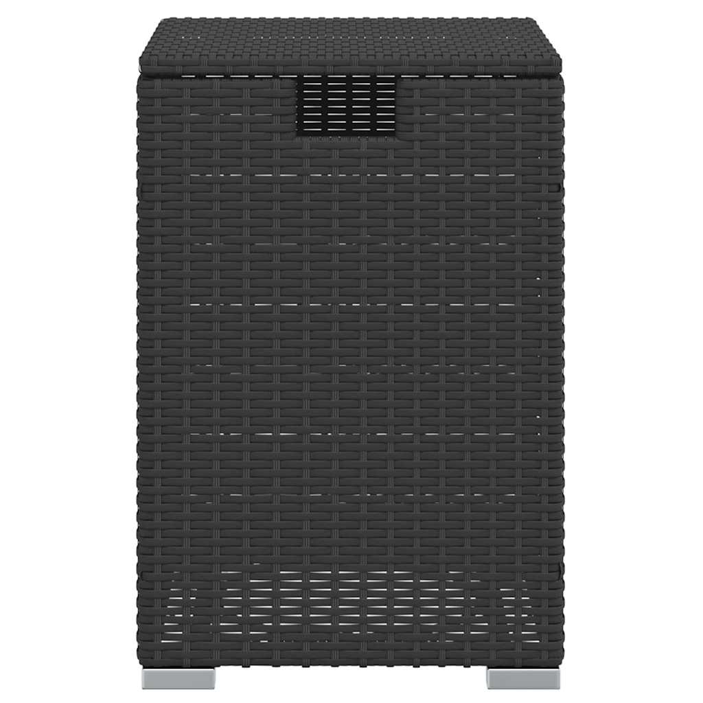vidaXL Propan-Tank-Verstecktisch Schwarz 40x40x60 cm Poly Rattan