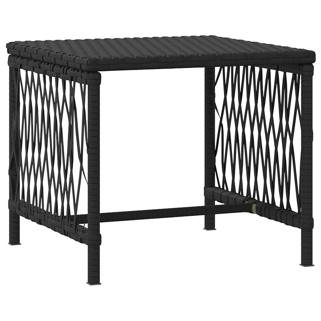 vidaXL Sonnenliege 3 pcs Schwarz und Cremeweiß 55 x 200 x 92 cm