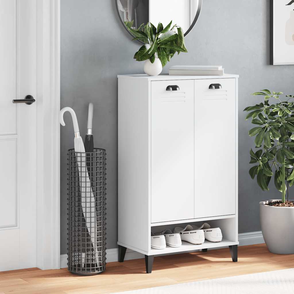 vidaXL Schuhschrank VIKEN Weiß Holzwerkstoff