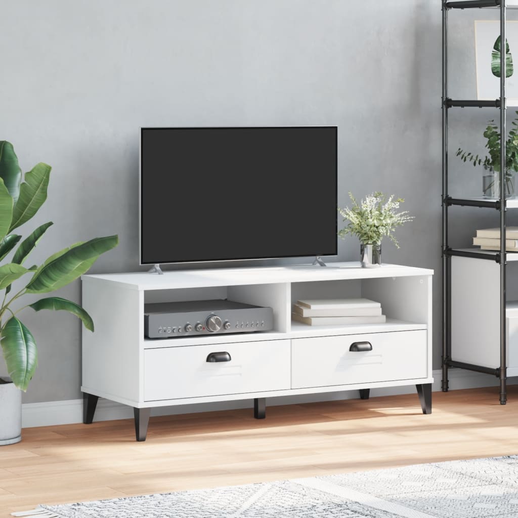 vidaXL TV-Schrank VIKEN Weiß Holzwerkstoff