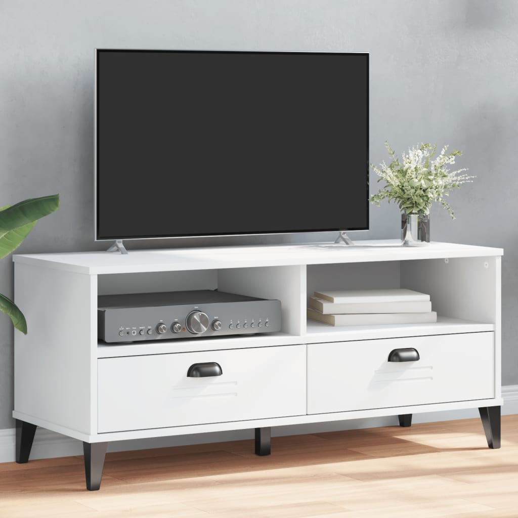 vidaXL TV-Schrank VIKEN Weiß Holzwerkstoff