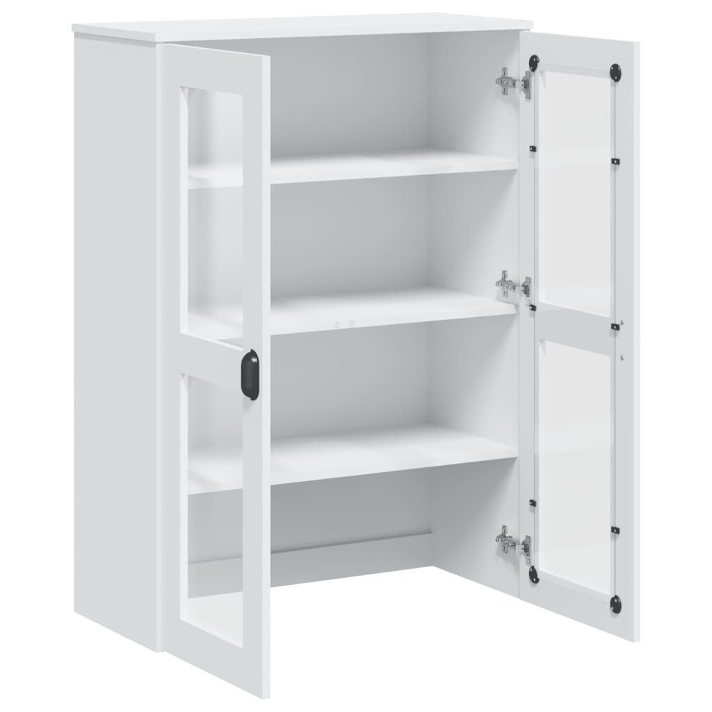 vidaXL Aufsatz für Highboard VIKEN Weiß Holzwerkstoff