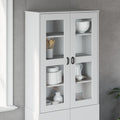 vidaXL Aufsatz für Highboard VIKEN Weiß Holzwerkstoff
