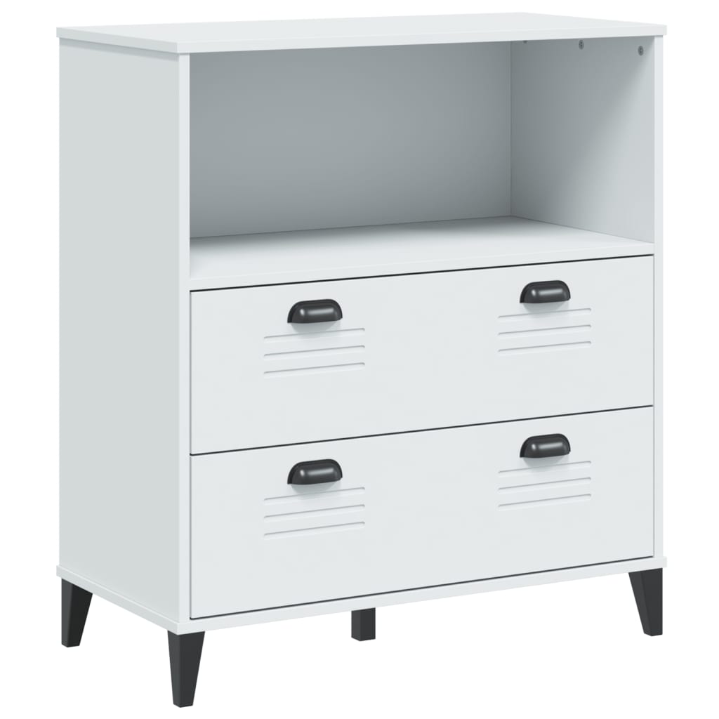 vidaXL Bücherschrank VIKEN Weiß 80x40x90 cm Holzwerkstoff